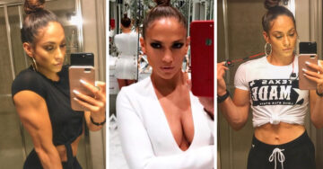 Así se vería Jennifer Lopez si hiciera pesas; su musculosa ‘doble’ es la sensación de Instagram