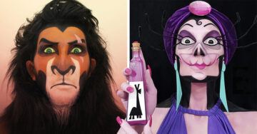 Chica se transforma en los villanos de Disney usando solo maquillaje; el resultado es espectacular