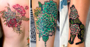 25 Ideas para tatuarte suculentas; el símbolo de la fuerza ante la adversidad