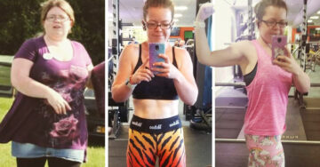 Se refugia en el ejercicio después del suicidio de su esposo; ¡pierde 45 kilos en un año!