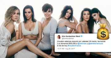 Kardashians apoyan a víctimas del huracán Harvey; entre todas donan 500 mil dólares