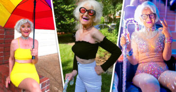 Abuelita de 89 años se convierte en modelo de ropa interior; ¡luce increíble en traje de baño!