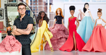 Crean vestidos para Barbie inspirados en diseños usados por famosas en alfombra roja