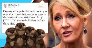 J.K. Rowling comparte mensaje ‘depresivo’; Twitter responde con divertidas nutrias para animarla