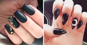 25 Diseños de manicura en color negro; toda la elegancia y misterio en tus uñas