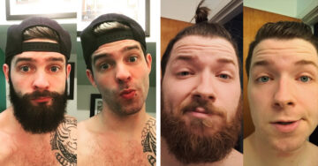 15 Antes y después de chicos que se deshicieron de sus barbas; ¿prefieres con o sin?