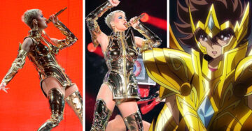 Katy Perry es confundida con un Caballero del Zodiaco; su vestuario de armadura se vuelve viral