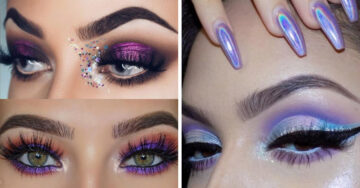 20 Looks de maquillaje para fiesta en invierno; ¡llegan las sombras en tonos púrpura!