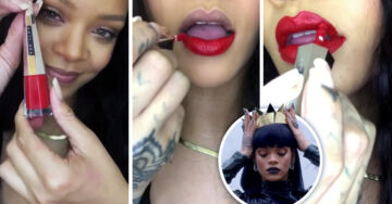 Rihanna protagoniza video tutorial de belleza; ¡aprende a maquillar tus labios como diva!