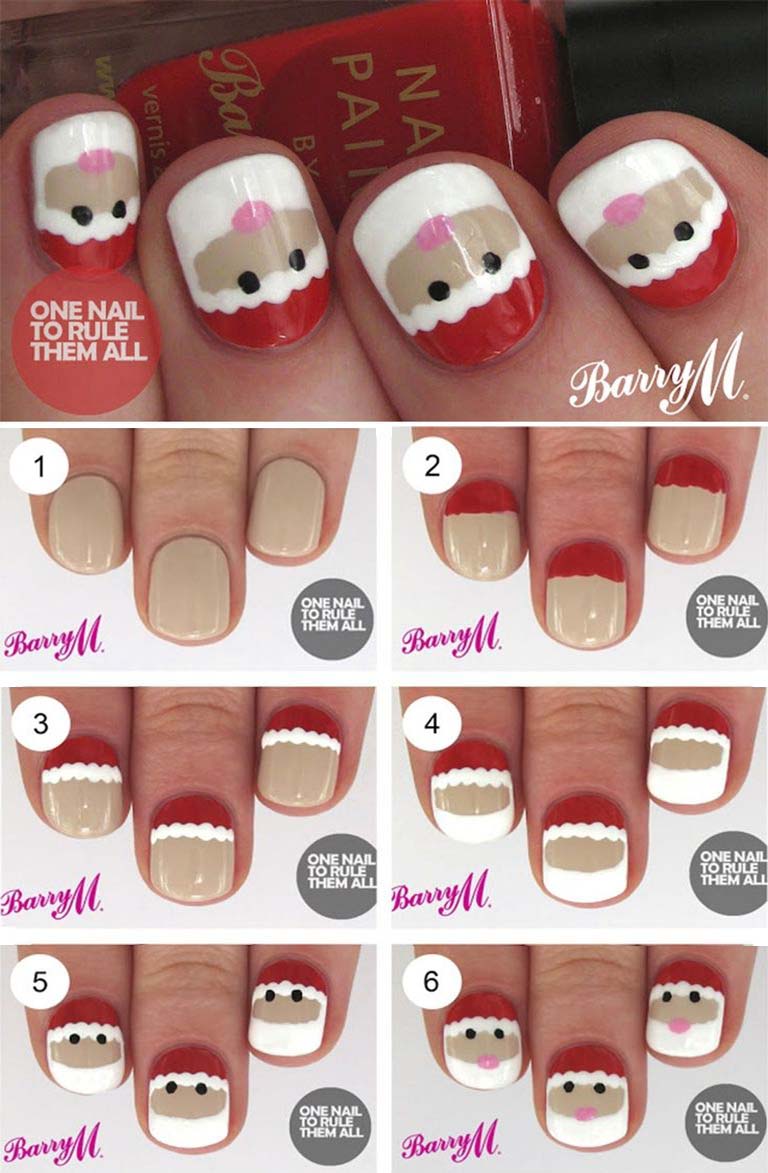 15 Nail art paso a paso para decorar tus uñas esta Navidad