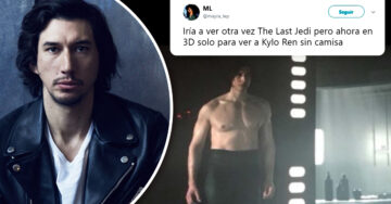 Fans de ‘Star Wars’ descubren escena de Kylo Ren sin camisa; sus bíceps enloquecen a Internet