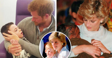 El príncipe Harry sostiene a niño justo como Lady Di en icónica foto; Internet se pone nostálgico