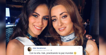 Miss Irak y Miss Israel se toman selfie con esperanza de paz; la comunidad árabe las ataca