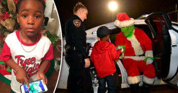 Niño pide que arresten al ‘Grinch’; la tierna respuesta de los policías salvó la Navidad