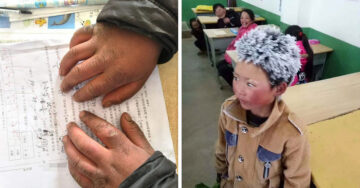 Niño camina 4.5 kilómetros bajo la nieve para asistir a la escuela; su dedicación al estudio inspira a Internet