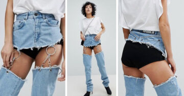 Bizarro diseño de mezclilla intenta dominar las pasarelas; ¿usarías ‘jeans’ para enseñar tus panties?