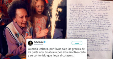 Rafael Nadal le responde en Twitter a su mejor fan: una tierna bisabuela de 92 años