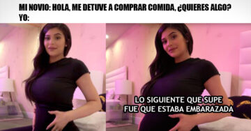 Kylie Jenner se vuelve meme por épica frase: ‘lo siguiente que supe fue que estaba embarazada’