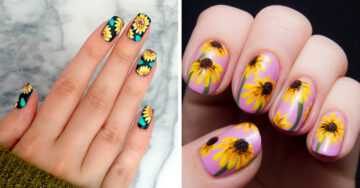 20 Diseños de uñas inspirados en las flores más enigmaticas: ¡girasoles!