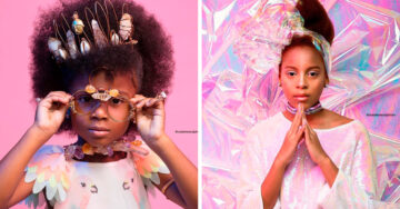 Fotógrafos capturan la belleza de la tez oscura con ayuda de pequeñas princesas del afro
