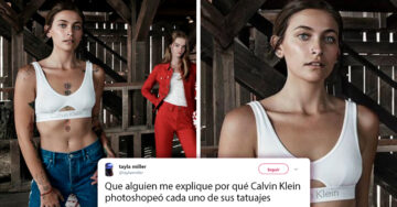 Borran tatuajes de Paris Jackson para publicidad de Calvin Klein; ella contesta con el corazón roto