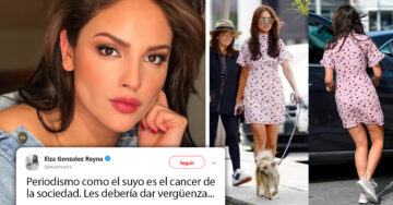 Prensa mexicana critica la celulitis de Eiza González; la actriz contesta furiosa en un tuit