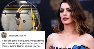 Anne Hathaway contesta con un fuerte mensaje a sus ‘haters’ que la llaman gorda