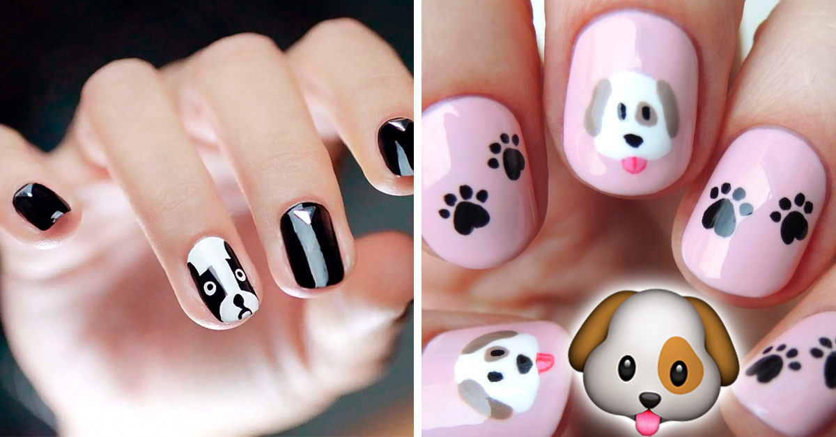 15 Hermosos diseños de uñas inspirados en tu perrito