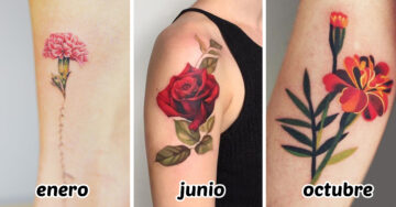 12 Diseños de tatuajes con flores; cada una define tu esencia según tu mes de nacimiento
