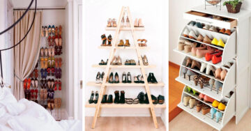 15 Sencillas idea para organizar tu colección de zapatos y ahorrar espacio en tu casa
