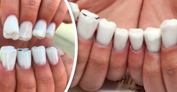 Artistas del nail-art crearon uñas con forma de dientes; te sentirás incómoda de verlas