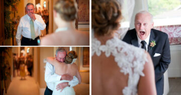20 Fotos que demuestran el amor de un padre a su hija al verla vestida de novia