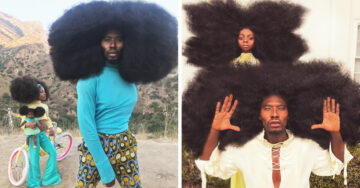 ¡Rey y princesa del afro! Padre e hija conquistan a Internet con sus majestuosas melenas