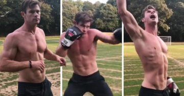 Chris Hemsworth ejercitándose es TODO lo que necesitas para empezar la semana