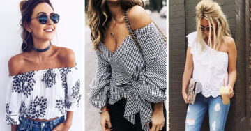 11 Looks de blusas con hombros descubiertos que deben formar parte de tu armario