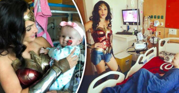 La ‘Mujer Maravilla’ visita a niños en hospital y les recuerda NUNCA dejar de luchar