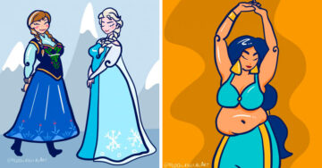 Ilustradora le quita la dieta a tus princesas Disney favoritas y lucen increíbles en talla plus