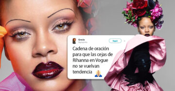 Rihanna aparece con cejas ultradelgadas de los 90; ahora rogamos por que NO las haga tendencia