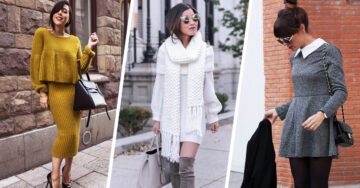 14 Vestidos calientitos que se llevan bien con el invierno