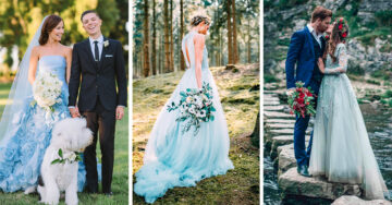 18 Vestidos de novia color azul tan encantadores que te harán olvidar el tradicional blanco
