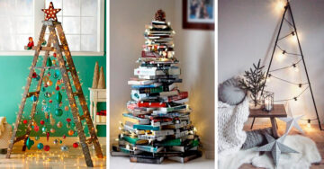 13 Hermosas alternativas para tener un árbol de Navidad diferente