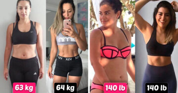 14 Fotos antes y después de hacer ejercicio que demuestran que el peso no es importante