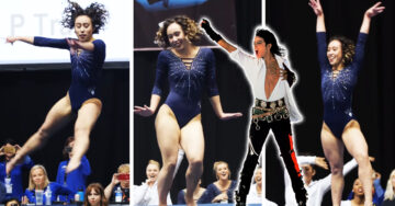 Gimnasta fan de Michael Jackson demuestra que lo importante no es ser la mejor, sino divertirte