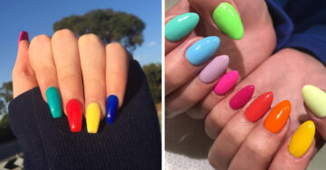 Uñas ‘rainbow’, la tendencia perfecta para darle color a tus manos