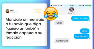 Envían mensaje a sus parejas con la frase ‘quiero tener un bebé’ y las respuestas son increíbles