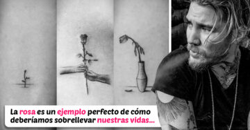 Crea una historia con 70 tatuajes diferentes para representar el ciclo de la vida y su trabajo es digno de admirar