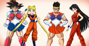 Ilustrador crea el mejor crossover la historia con ‘Dragon Ball’ y ‘Sailor Moon’