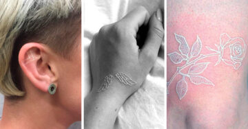 15 Tatuajes con tinta blanca para dejar salir al ángel rebelde que llevas dentro