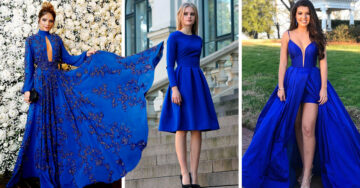 15 Elegantes vestidos azul royal para que saques a la reina que llevas dentro