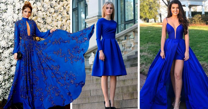 Camello obturador Sui Bonitos y elegantes vestidos azul royal para tu graduación